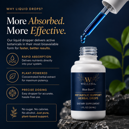 Wellura Blue Burn Liquid Supplement, 30ml