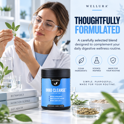 Wellura Inno Cleanse – 14-Day Natural Gut Detox, Gluten-Free Digestive Support Supplement