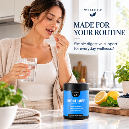 Wellura Inno Cleanse – 14-Day Natural Gut Detox, Gluten-Free Digestive Support Supplement