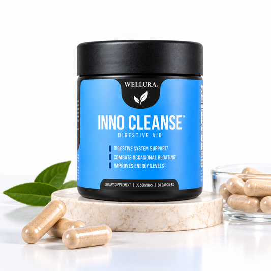 Wellura Inno Cleanse – 14-Day Natural Gut Detox, Gluten-Free Digestive Support Supplement